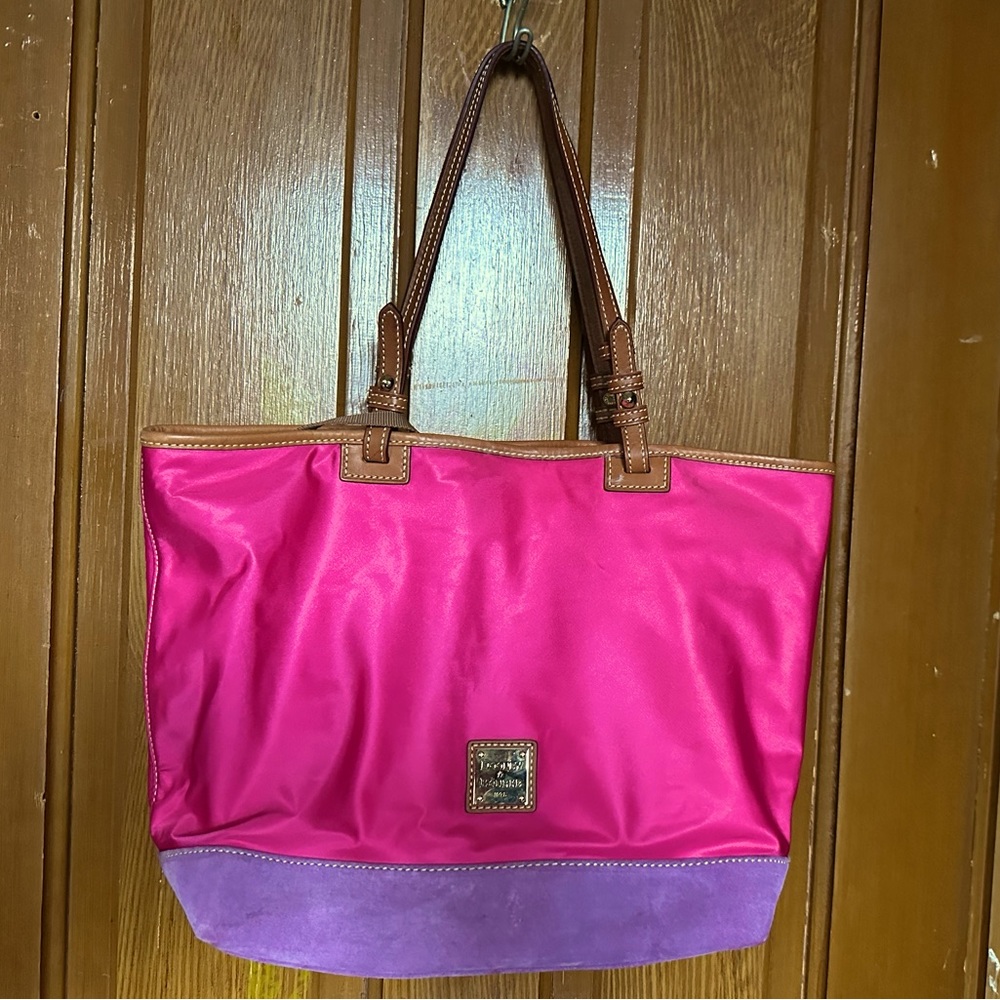 DOONEY & BOURKE LEE TOTE~ FW41B FH LEE TOTE SUEDE BOTTOM